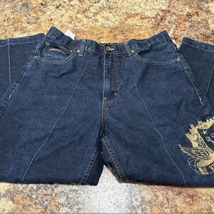 South Pole Navy Jeans with Gold Detail